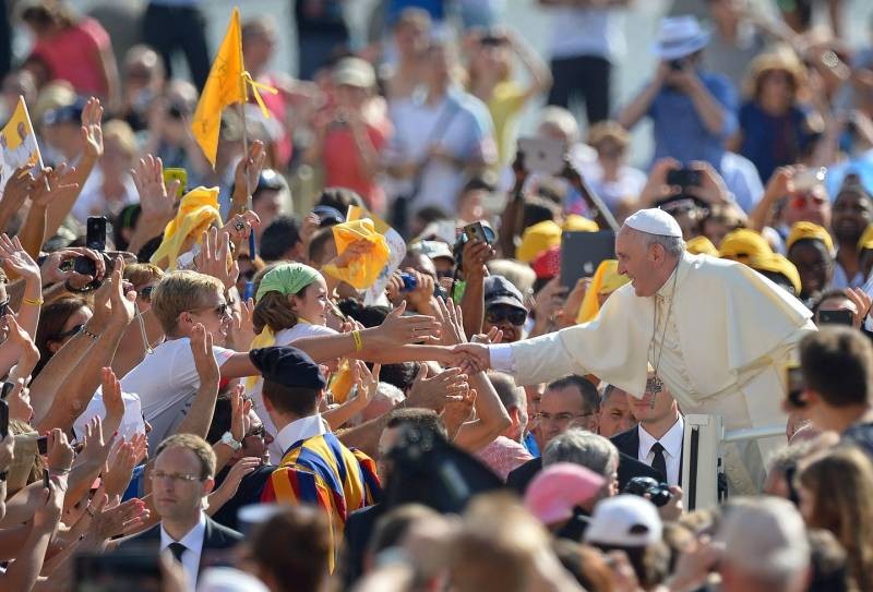 Udienza-Papa Francesco in Piazza San Pietro